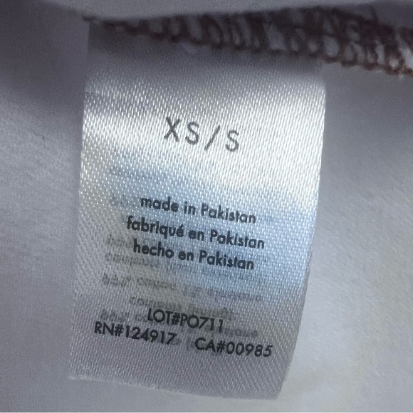 WeWoreWhat White Lt. Denim  Shacket Jacket Button up Top w/ Rust Stitching - Picture 4 of 8